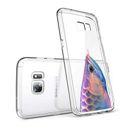 Samsung Galaxy S7 Case, Soft TPU Slim-Fit Flexible Ultra-Thin Clear Case, Full-Body Rugged Bumper Print Arowana Case for Samsung Galaxy S7, Transparent