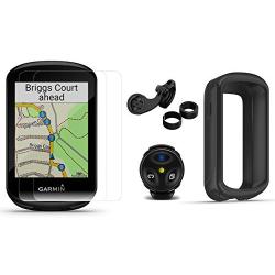 Garmin Edge 830 (2019 Version) Cycle GPS Bundle with Silicone Case & HD Tempered Glass Screen Protectors (x2) | Touchscreen, Navigation, TrainingPeaks, VO2, Incident Detection | Bike Computer (Black)