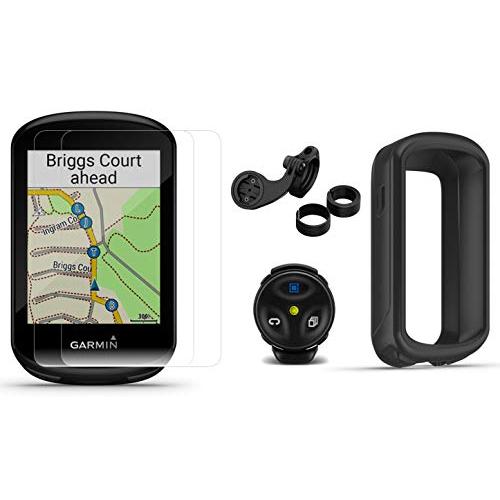 Garmin Edge 830 (2019 Version) Cycle GPS Bundle with Silicone Case & HD Tempered Glass Screen Protectors (x2) | Touchscreen, Navigation, TrainingPeaks, VO2, Incident Detection | Bike Computer (Black)