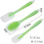 Kitchenware Utensils Set 5 Piece Premium Silicone Heat Resistant Non-Stick Cooking Professional Tools Fruit green + Transparent Outline