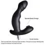 Vibrating Anal Muscle Massage Toys with 10 Frequencies Vibration Patterns Smooth Silicon Anal Vibrator Butt Plug Massager for Men and Women. (Iris Daisy)