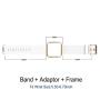 Simpeak for Fitbit Blaze Bands with Frame, Silicone Replacement Band Strap with Frame Case for Fit bit Blaze Smart Fitness Watch, Small/Large