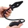 Meixx Inflatable Anal Plug Toys, Vaginal G-Spot Anal Toy, Portable Anal Butt Plugs Sex Toys Masturbation of Lgbts and women or Couples, Premium Silicone Fetish Anal Butt Plugs Anal Trainer Toys(Black)
