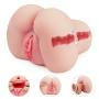 Pussy Ass Male Masturbator with Built-in Cock Ring - Adorime 3D Realistic Butt Anal Stroker and Virgin Vagina Love Doll Sex Toys for Men Masturbation with 2 Holes (4.06 pounds)