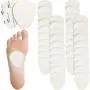 40 Pieces Metatarsal Felt Feet Pads Insert Pads Ball of Foot Cushion Pain Relief Forefoot Support Adhesive Foam Foot Cushion Pad for Men and Women 1/4 Inch Thick (White)