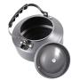 Quick Heat Camping Kettle, Portable Anodised Aluminium Camping Coffee Pot, for Outdoor Picnic Indoor Kitchenware with Mesh Carrying Bag and Silicon Handle