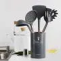 OBR KING 6pcs Silicone Kitchenware Set Non-Stick Spatula Turner Spoon with Storage Holder