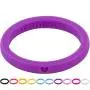 LearnFitFun Silicone Wedding Rings for Women. Thin Stackable Rubber Engagement Bands Single or Set of 10 Rings. Size 4-10 WNDRNG