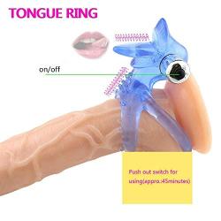 UXBCR Rings Male Longer Lasting Shake Rooster Ring with Contented Brush Silicone Happy Toys Rings Shock 9 Speeds 2