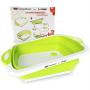 ChopWash by M KITCHEN WORLD Collapsible Dish Tub | Cutting Board | Chopping & Slicing | Washing Bowl with Own Plug for Drainage | Easy Storage | 3 in 1 Multipurpose Multifunctional Kitchen Gadget