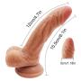 QiuQiuK Lifelike Suction Cup Tools for Women (6Inch A)