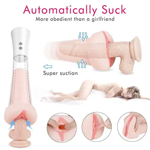 Male Electric Blow Job Stroker for Men Stamina Training Soft Silicone Dolls Mens Adult Toys Artificial 3D Realistic Lifelike Toys for Men Deep Thrusting Cup Underwear Toys,T-Shirt