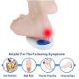 Silicone Gel Heel Cups for Heel Pain - Heel Protectors Shoe Inserts Women for Plantar Fasciitis, Sore Heel Pain, Bone Spur and Achilles Pain - Heel Pads and Heel Cushions Support 3 Pairs (Small)