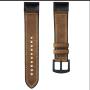 OTOPO Compatible Fenix 5X / 5X Plus Bands, 26mm Quick fit Hybrid Sport Band Vintage Leather Sweatproof Strap Wrist Band for Garmin Fenix 5X/5X Plus/3/3HR Smartwatch (Crazy Horse Brown)