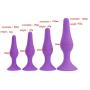 Fly Array Anal Plug Kit Butt Plug Set 4Pcs Protaste Massage Silicone Smooth Anal Training Sex Toys for Male Female Couples Beginners
