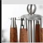 YCRCZT Kitchenware Set, Stainless Steel Cookware Set of 5, Fried Shovel Spatula Colander Spoon Spoon Powder Fishing + Kitchen Rack,