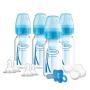 Dr. Browns Options+ Slow Flow Bottle Set for Breastfed Baby, 4 Ounce, Blue