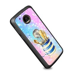 Moto E4 Case, Kitchenware Shock-Absorption TPU Rubber Bumper Moto E4 Case, Ultra Thin Slim Protective Cover for Moto E4-Black