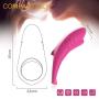 Silicone Cock Ring Vibrator - 9 Speeds Remote Control Wireless Rechargeable Waterproof Clitoris Stimulator Vibration Shark Penis Ring - Sex Toy for Couples and Men Longer Lasting Erections(Pink)