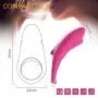 Silicone Cock Ring Vibrator - 9 Speeds Remote Control Wireless Rechargeable Waterproof Clitoris Stimulator Vibration Shark Penis Ring - Sex Toy for Couples and Men Longer Lasting Erections(Pink)