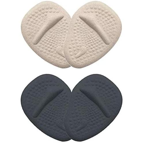 2 Pairs Metatarsal Pads for Women, Soft Sillcone Gel Forefoot Heel Cushion Inserts, Ball of Foot Cushions for High Heels