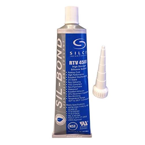 Silicone RTV 4500 FDA Grade High Strength Silicone Sealant, Black (2.8 fl.oz)