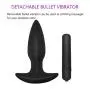 Qise Silicone Three Sizes Anal Plug Vibrator Adult Sex Toy for Masturbation (M)