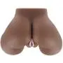 Mens Silicone Big Realistic Ass Anus Love Black Ass Sex Toy Dolls Toys +Deep Throat Pocket Pal Masturbator Flesh