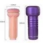 Sexbaby Male Masturbators Sex Toys Silicone Realistic Vagina Pocket for Male Masturbation Cup Adult Sex Dolls (Purple)