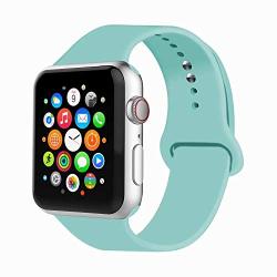 IYOU Sport Band Compatible with Watch Band 38MM 42MM 40MM 44MM, Soft Silicone Replacement Sport Strap Compatible with 2019 Watch Series 5 2018 Watch Series 4/3/2/1