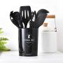 TECHLINK Silicone Kitchen Utensil Kitchenware Set Stainless Steel Cooking Tools Heat Resistant Nonstick Non-Scratch Easy Clean & Store Non Toxic Gadget(11pcs),Red