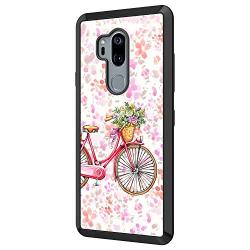 LG G7 ThinQ Case,Flexible Soft TPU Cover Shell,Slim Silicone Black Rubber Non-Slip Durable Design Protective Phone Case for LG G7 ThinQ -Bicycle