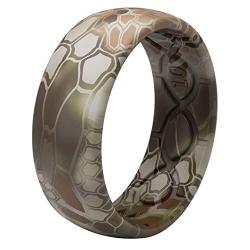 Groove Life - Silicone Ring for Men and Women Wedding Rubber Band with Lifetime Coverage, Breathable Grooves, Comfort Fit, and Durability - Original Camo Kryptek