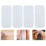 6 Sheets 24 Pcs Transparent Silicone Strips Shoe Heel Inserts Insoles Gel Pads Grips Heel Protector Mini Anti-Slip Abrasionproof High Heel Liners Protective Cushion Tools