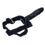 WY-Massagrel UniSêx Strap On Toy Waist Adjustable Double Role Play Silicone Black by by WY-Love