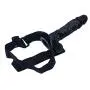 WY-Massagrel UniSêx Strap On Toy Waist Adjustable Double Role Play Silicone Black by by WY-Love