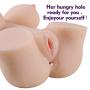 Yundajie TPE Material Realistic Full Size Women Body Love Torso Men Male Fun Toy Lifelike 3D Adult Toys with P?ck?t Pü??e?? 2 Soft Entries (Color : Skin)