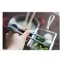 Korea Silicone Colorful Cooking Chopsticks with Spoon, 12inches (30.5cm), Convenient. Cuteness (Pastel Gray)