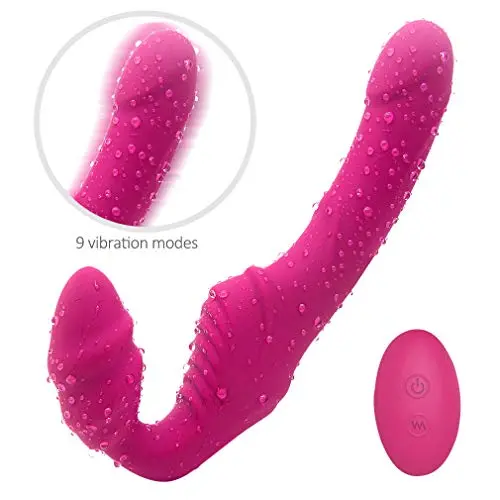 Woman Strapless Vibe Double Silicone Toy Adult 9 Speed Tshirt