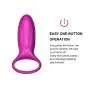 Tutent Silicone Vibrating Cock Ring-Waterproof Rechargeable Penis Ring Vibrator - Sex Toy for Male or Couples