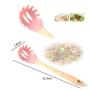 SKYyao Kitchen utensil set Silicone Kitchenware 6-piece set non-stick pot kitchen set green cooking shovel spoon silicone