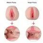Mans Toy PJKK P?`ck?t-P?`ssys with Handy Bottle for Men 3D Lifelike and Ultra Soft Tunnels,Adult Toys 2 in 1 (Total Length: 6.89 in)
