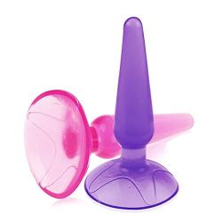 OUBAO 2019 Silicone Anal Butt Plug G-Spot Jelly Dildo Sex Toys (Random)