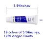 Acrylic Paint Set, Shuttle Art 16 x12ml Tubes Artist Quality Non Toxic Rich Pigments Colors Great for Kids Adults Professional Painting on Canvas Wood Clay Fabric Ceramic Crafts