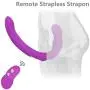 LSANNUY Relax Massage Wand Vibrating Silicone Strapless Strap-On for Women Couple Lesbian Silicone Pleasure Toy