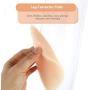 Healifty 1 Pair of Silicone Leg Onlays Self- Adhesive Calf Pads Women Leg Corrector for Crooked or Thin Skinny Legs XL
