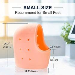 Povihome Heel Cushions Protectors, Plantar Fasciitis Inserts (1/5 Thick), Silicone Heel Pads for Cracked, Dry, Achilles Heels, Heel Pain Relief - 3 Pairs