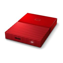 WD 2TB Red My Passport Portable External Hard Drive - USB 3.0 - WDBS4B0020BRD-WESN