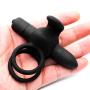 O-GAME Silicone Massage Ring Exercise Double Vibarator Ring Toys for Men