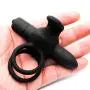 O-GAME Silicone Massage Ring Exercise Double Vibarator Ring Toys for Men